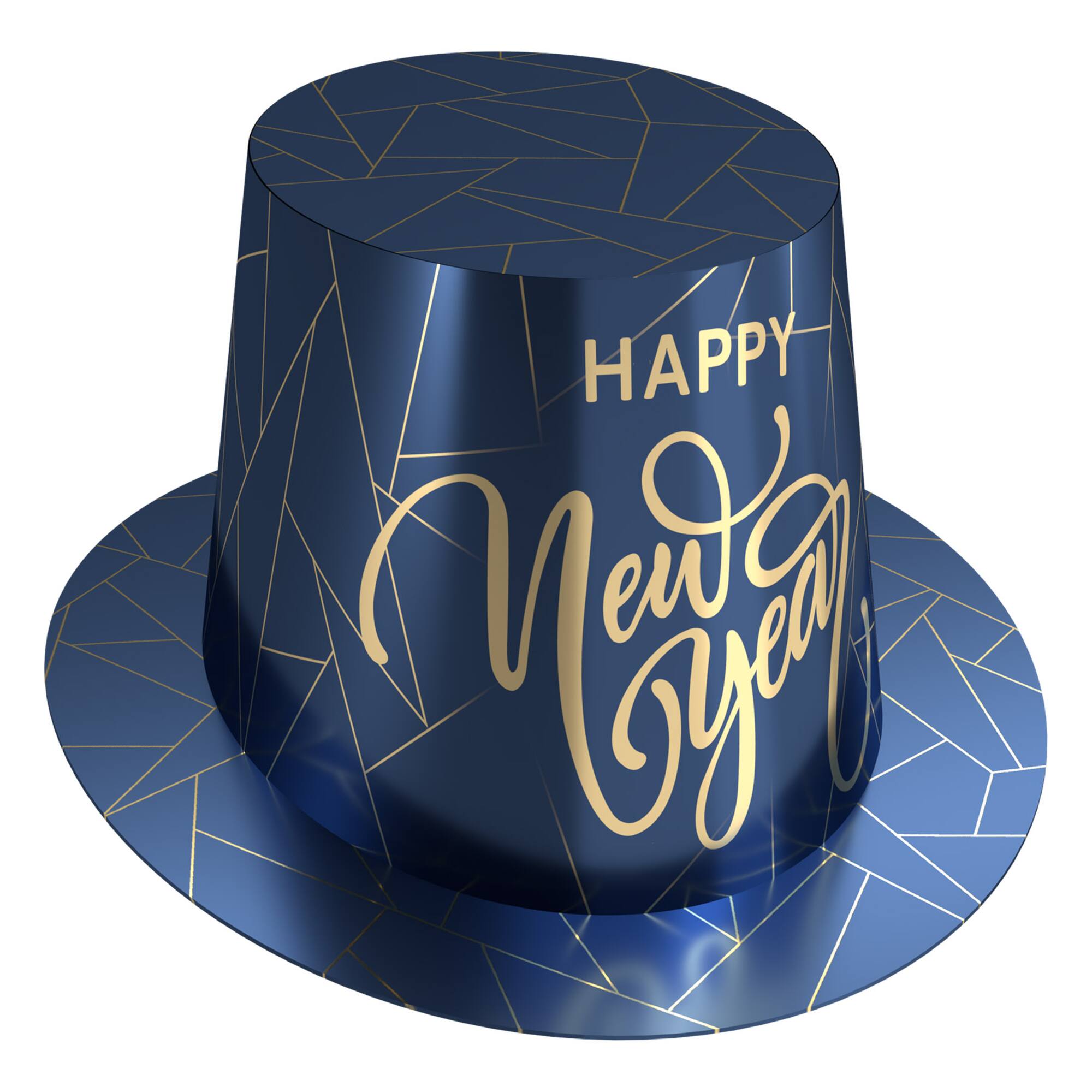 Beistle Adult Midnight Blue New Year Hi-Hats, 25 Pack